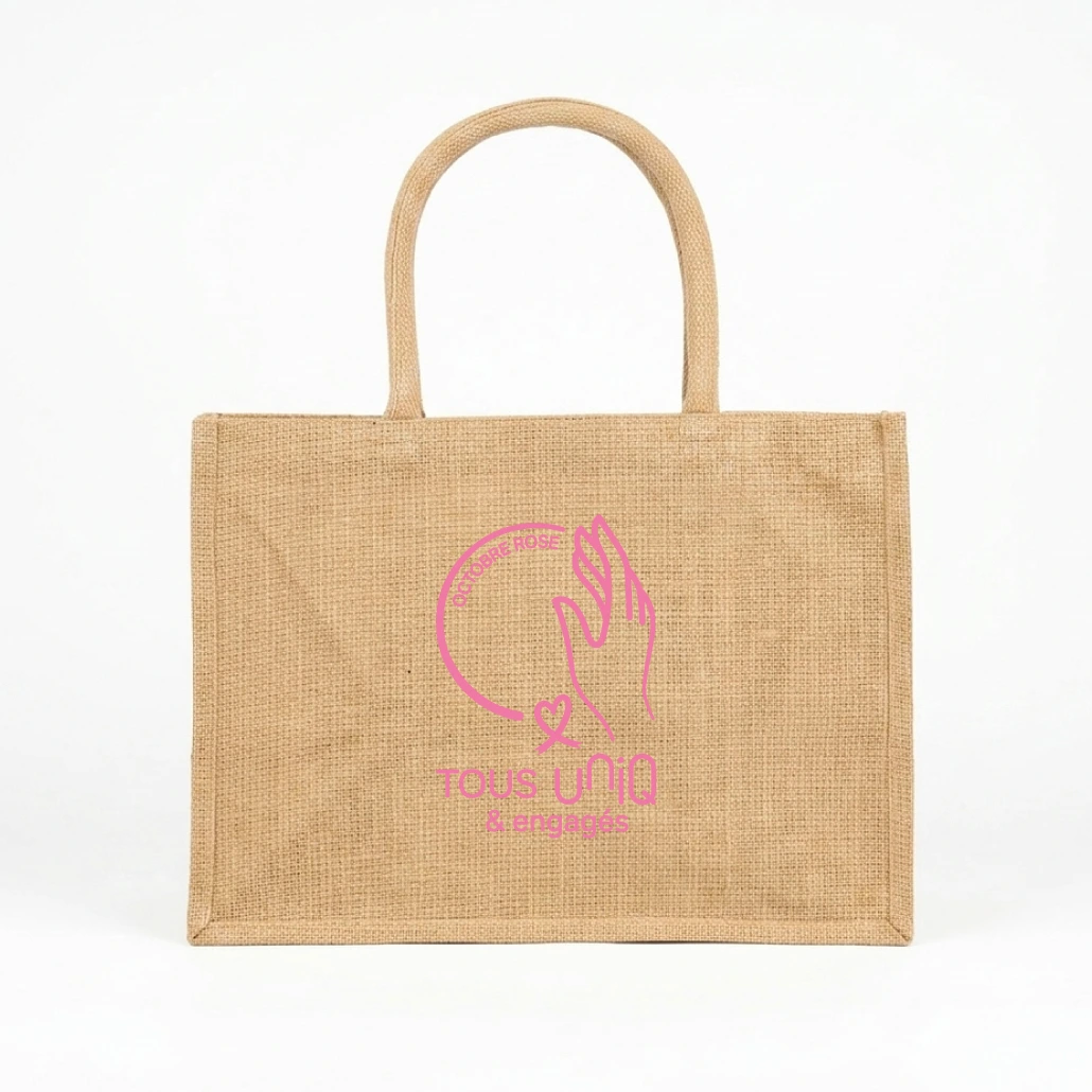 SAC SHOPPING en JUTE - Collection Octobre Rose 2026 UNIQ